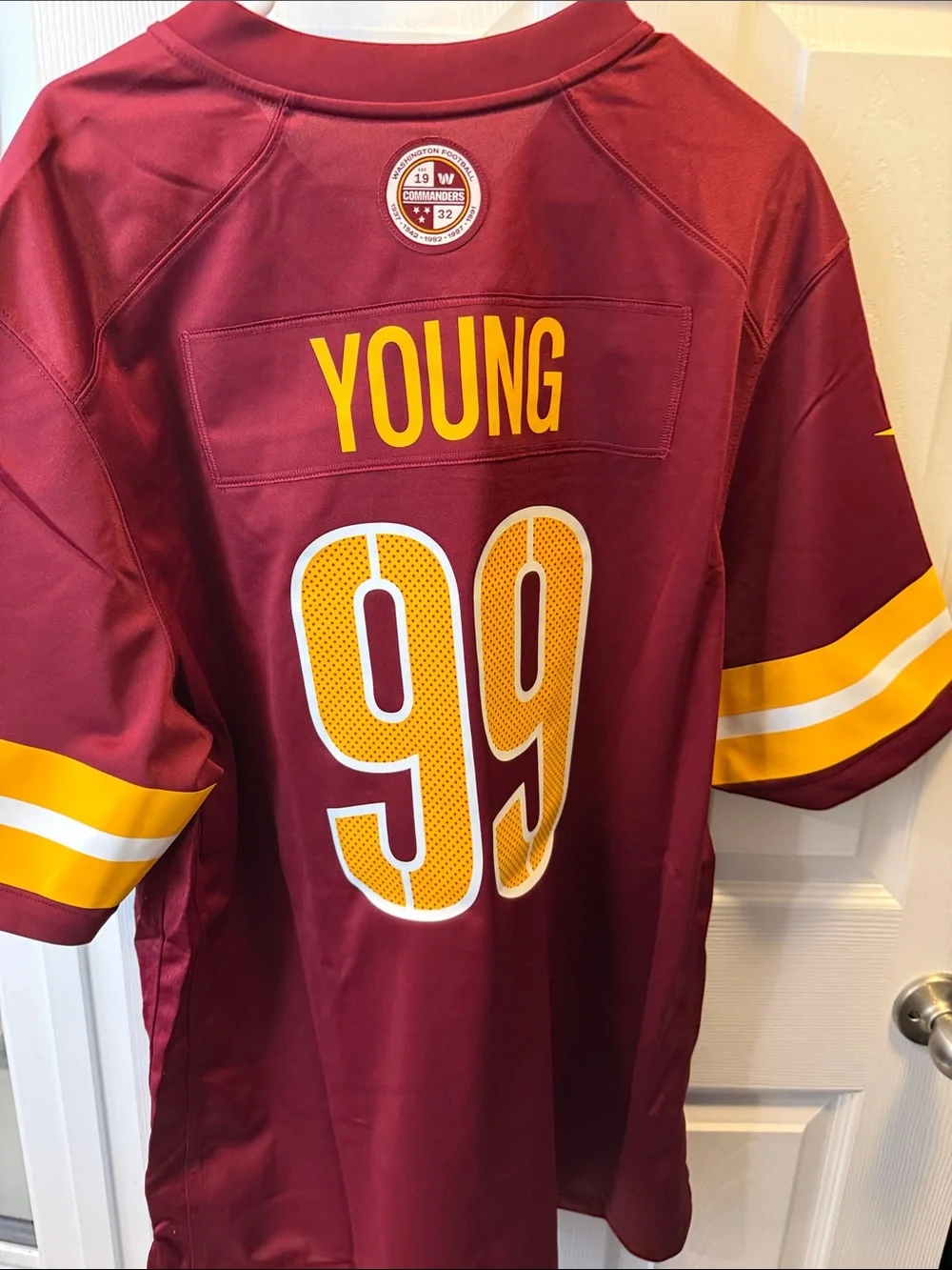 Nike Washington Commanders Burgundy & Gold Jersey - Men's - Picture 5 of 6